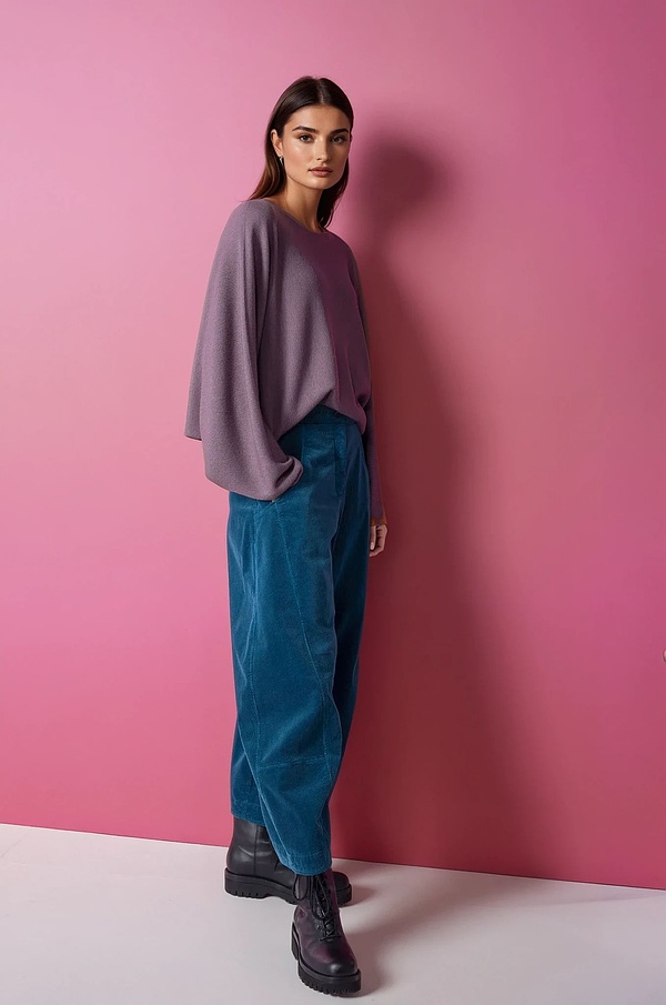 Pullover 323 - 100% merinowol - 360LILAC - 10230713023