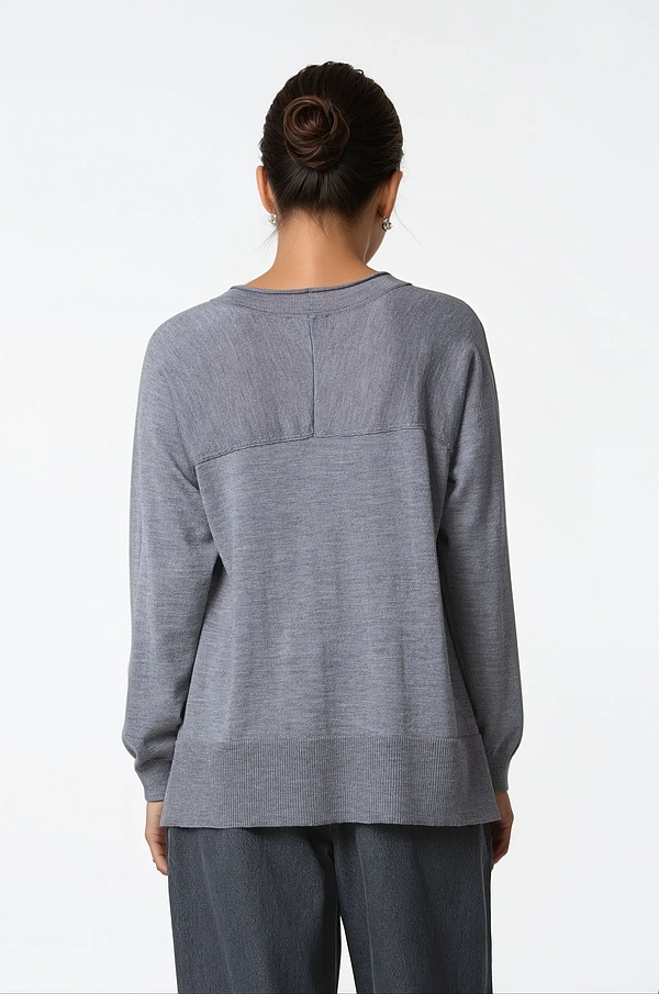 Pullover 331 - 100% merino wool - 950GRAVEL - 10230713032