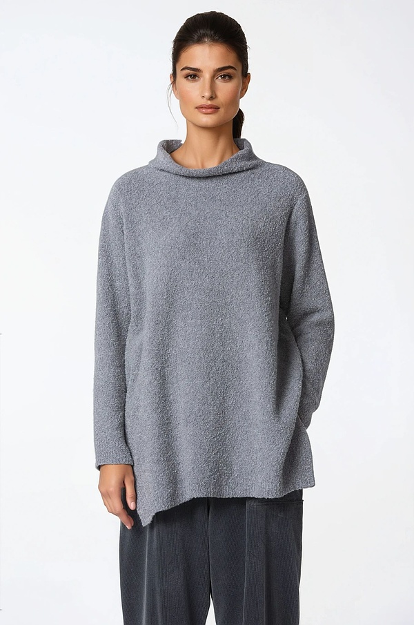Pullover 335 - Bouclé cotton mixture - 930GREY - 10230713038