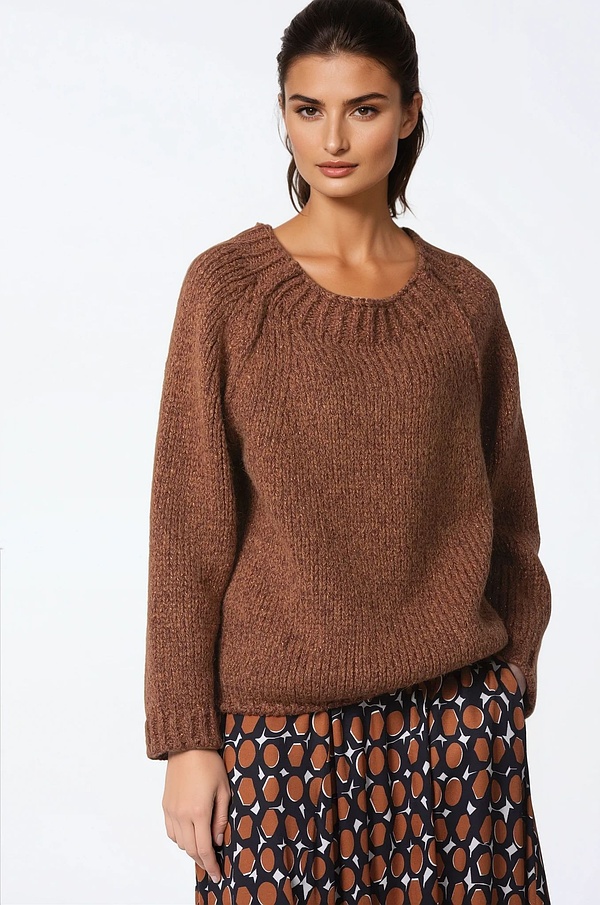 Pullover 336 - Wool mixture - 260RUST - 10230713039
