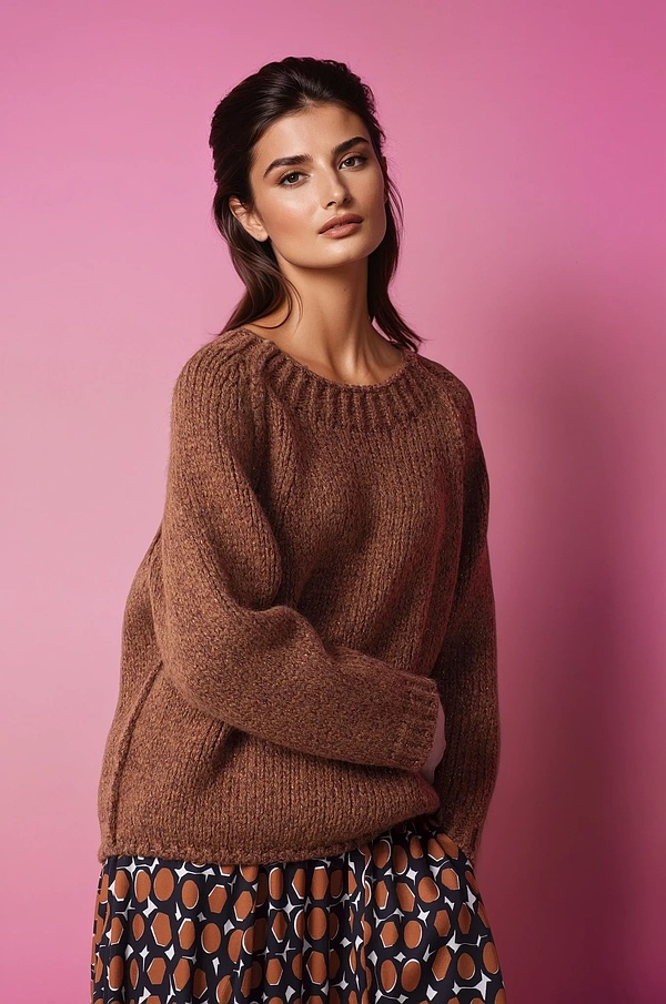 Pullover 336 - Wool mixture - 260RUST - 10230713039