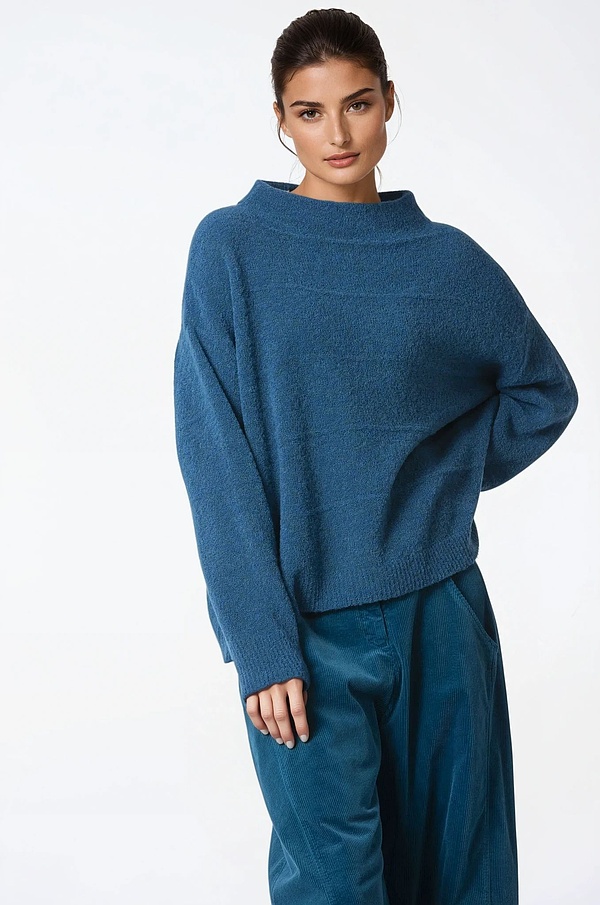 Pullover 337 - Bouclé wolmix - 560TEAL - 10230713040