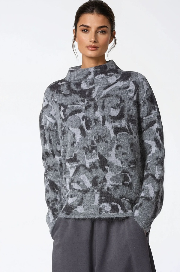 Pullover 341 - Mohair and Alpaca mix - 950GRAVEL - 10230713043
