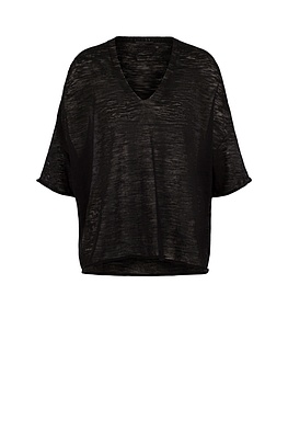 Pullover 513 - Leichte Leinenmischung - 990BLACK - 10250113013