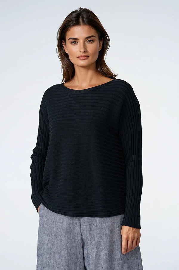 Pullover 517 - Reine Baumwolle - 990BLACK - 10250113016