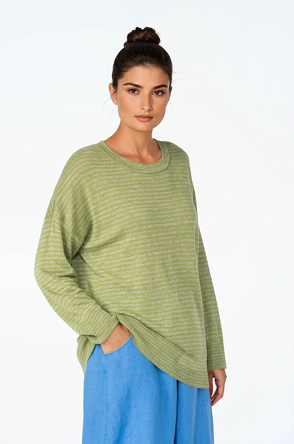 Pullover 520 - Pure Linen - 750MATCHA - 10250113021