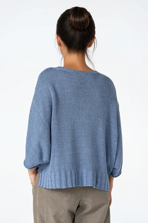 Pullover 528 - Leinen-Baumwoll Mischung - 570DENIM - 10250113029