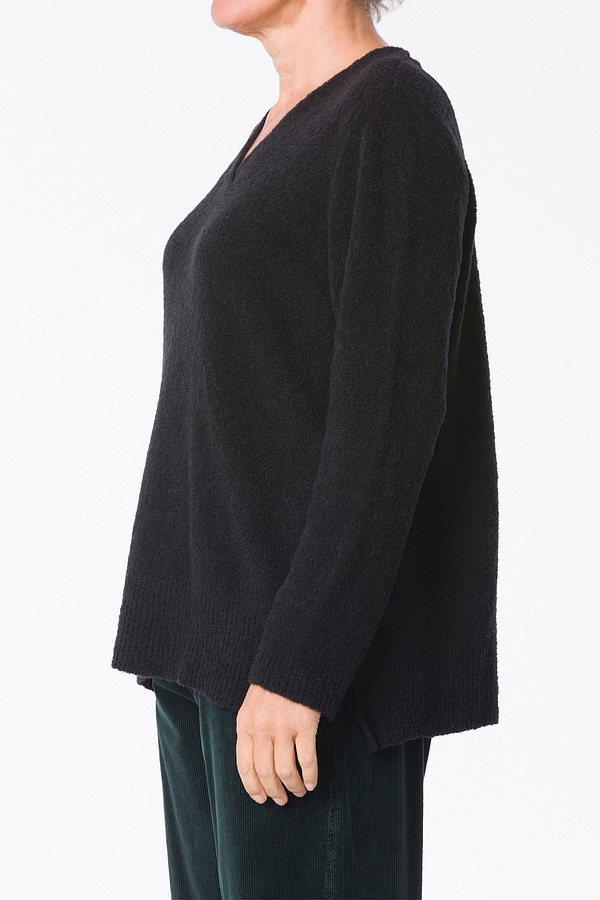 Pullover Emmotion 343 / Virgin wool - Bouclé mix 990 BLACK