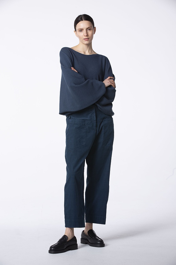 Pullover Forrm 323 / 100% merino wool 580BLUE