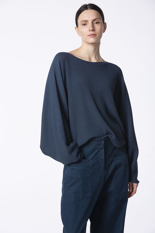 Pullover Forrm 323 / 100% merino wool 580BLUE