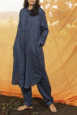 Robe 238 wash - Linen-Cotton-Mix - 570DENIM - 10220110183