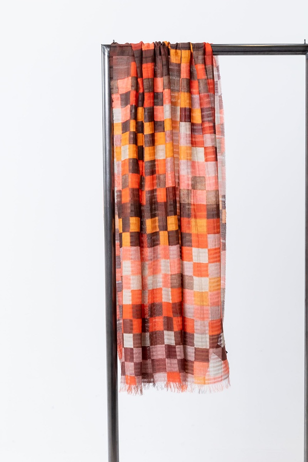 Šátek 326 - Virgin wool and Modal mix - 260RUST - 10230714026