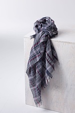 Scarf 110 / Wool-Linen-Cashmere 960SMOKE