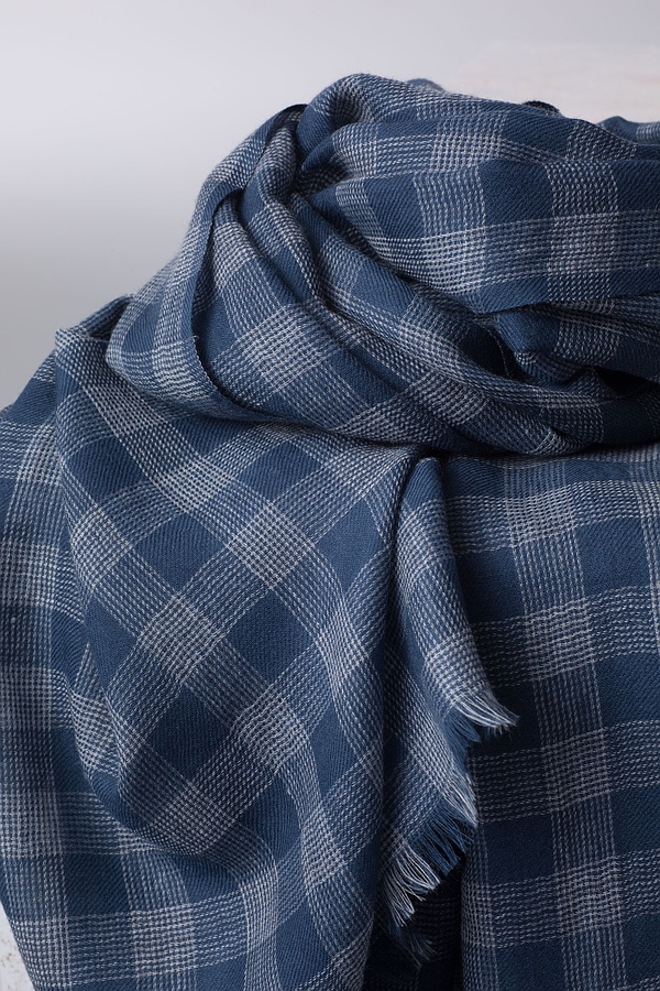 Scarf 108 / 100% Wool 580LAPIS