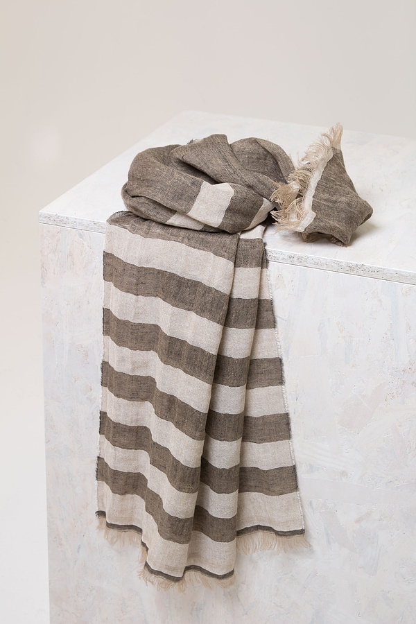 Scarf 312 / Linen Cotton Blend 830SAND