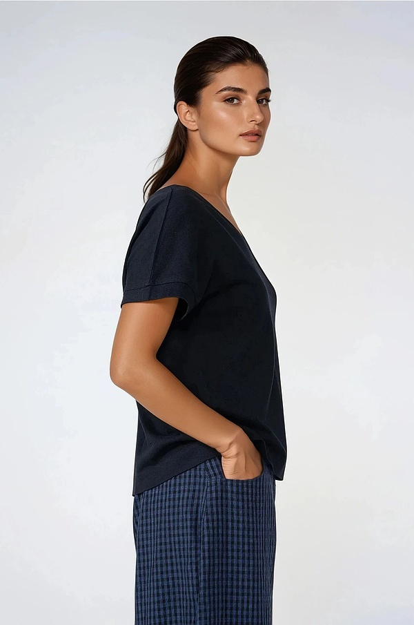 Shirt 512 - Hemp and Organic Cotton Jersey - 990BLACK - 10250110059