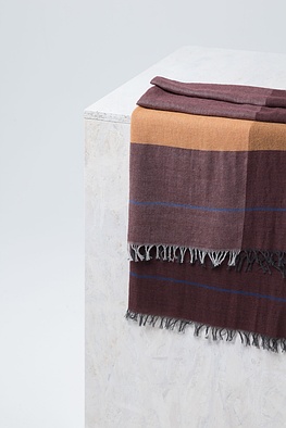 Sjaal 218 - Wool - Cotton Blend - 370MAPLE - 10220714018