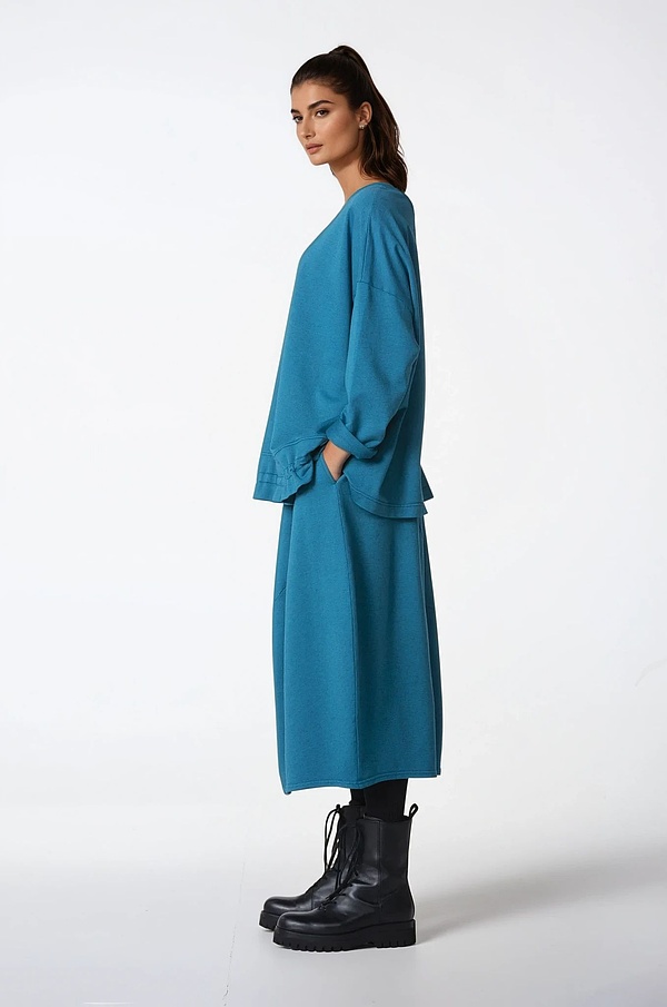 Skirt 303 - Organic Cotton-Yak Jersey - 560TEAL - 10230710133