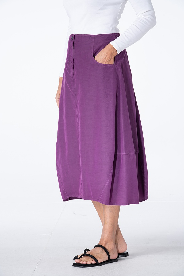 Skirt 501 - Cotton-Cupro Rips - 372PURPLE - 10250110175