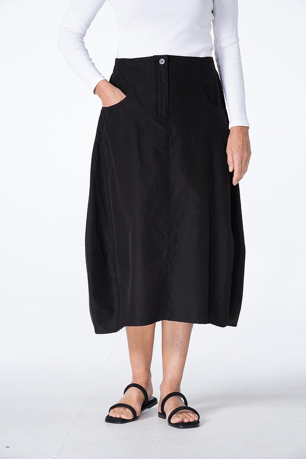 Skirt 501 - Cotton-Cupro Rips - 990BLACK - 10250110175