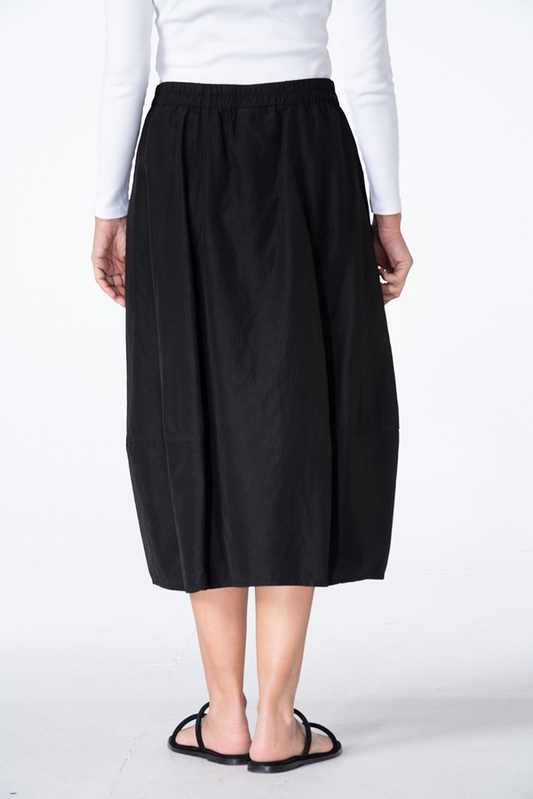 Skirt 501 - Cotton-Cupro Rips - 990BLACK - 10250110175