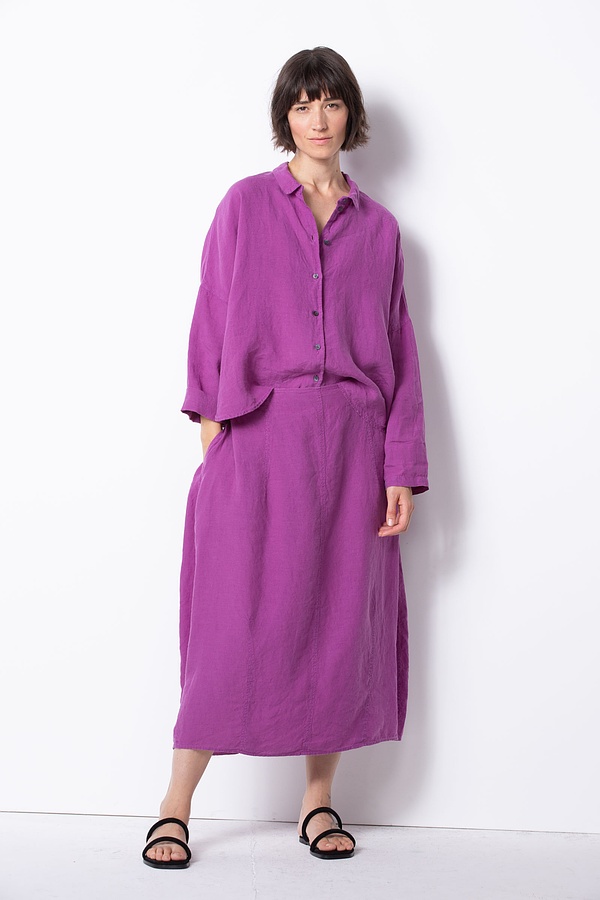 Skirt 502 - Pure Linen - 370PURPLE - 10250110176