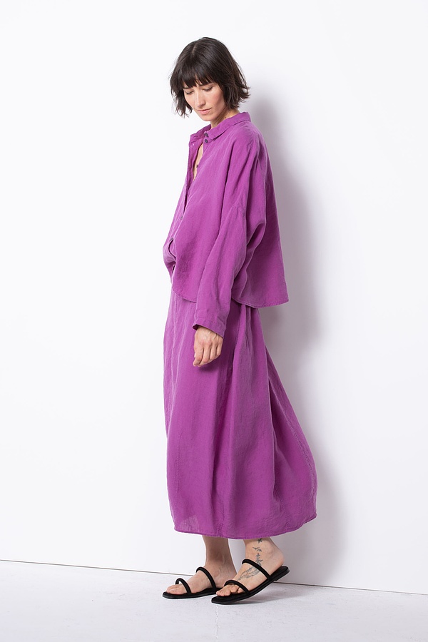 Skirt 502 - Pure Linen - 370PURPLE - 10250110176