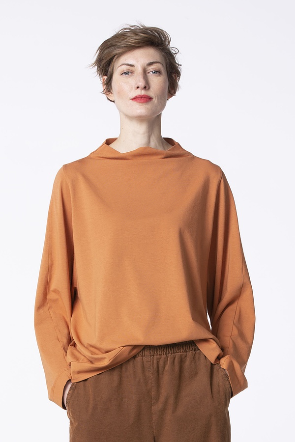 T-Shirt Dettail 307 / Bio-cotton modal jersey 230TERRACOTTA
