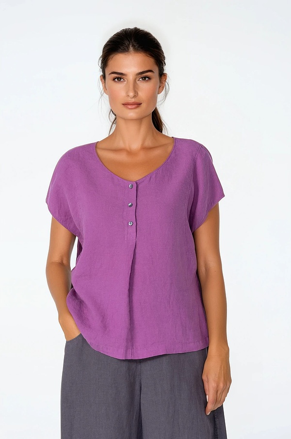 Top 503 - Reines Leinen - 370PURPLE - 10250110131