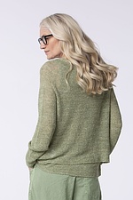 Pullover Imgard / 100% Linen 640GREEN