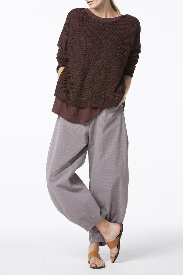 Trousers 223 - 100% Cotton - 380AUBERGINE - 10220110103