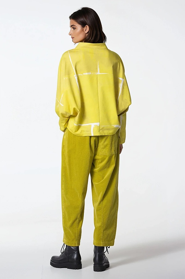 Trousers 314 - Cotton cord with stretch content - 142YELLOW - 10230710051