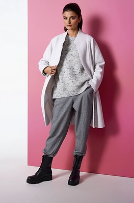 Trousers 318 - Jaquard Jersey cotton mixture - 990BLACK - 10230710057