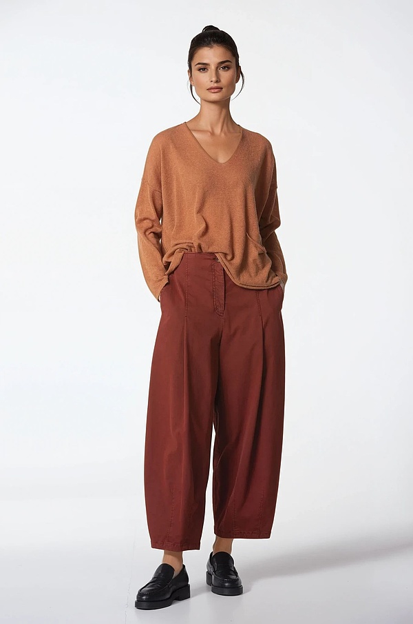 Trousers 335 - Tencel ™ Lyocell - cotton mixture - 262RUST - 10230710105