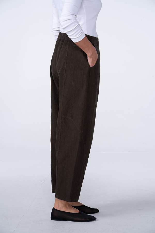 Trousers 517 - Linen Cotton Houndstooth - 780IVY - 10250110083