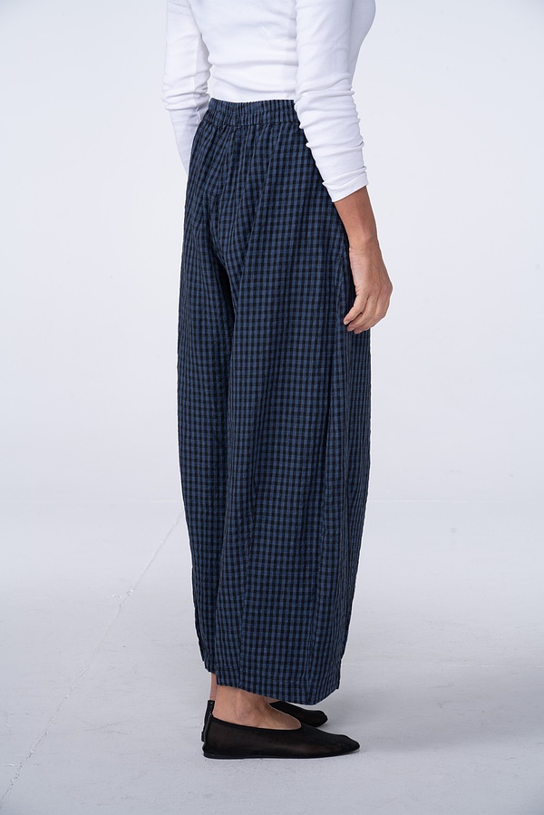 Trousers 518 wash - Linen Cotton Gingham Check Delavé - 570DENIM - 10250110085