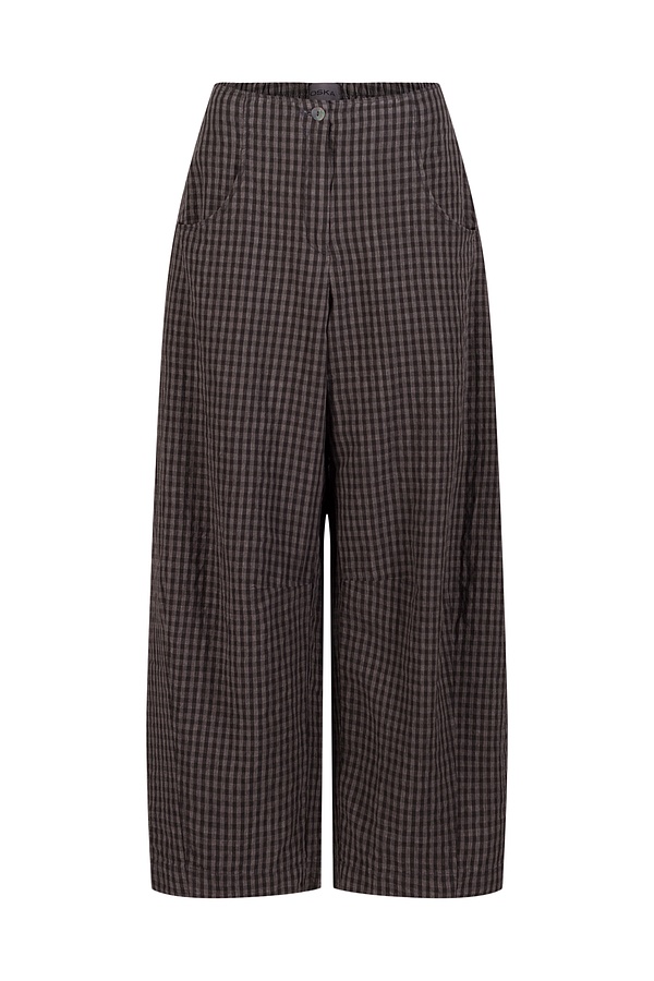 Trousers 518 wash - Linen Cotton Gingham Check Delavé - 880METAL - 10250110085