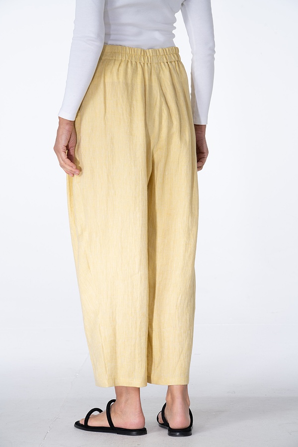 Trousers 520 - Pure Linen Two-tone Herringbone - 140BEE - 10250110095