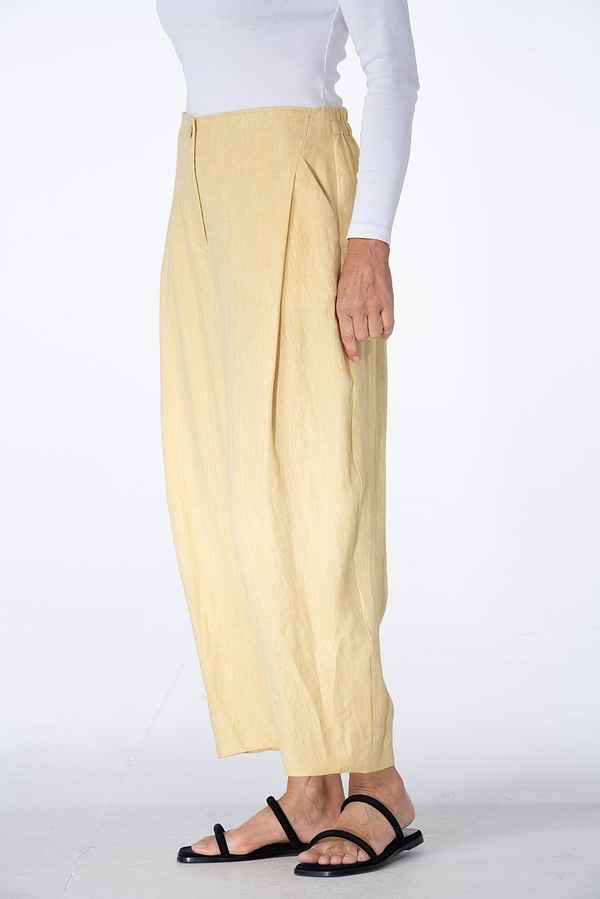 Trousers 520 - Pure Linen Two-tone Herringbone - 140BEE - 10250110095