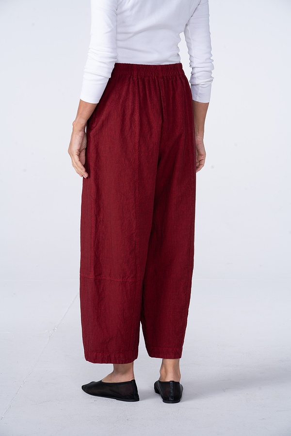 Trousers 522 - Linen Cotton Houndstooth - 350DAHLIA - 10250110097
