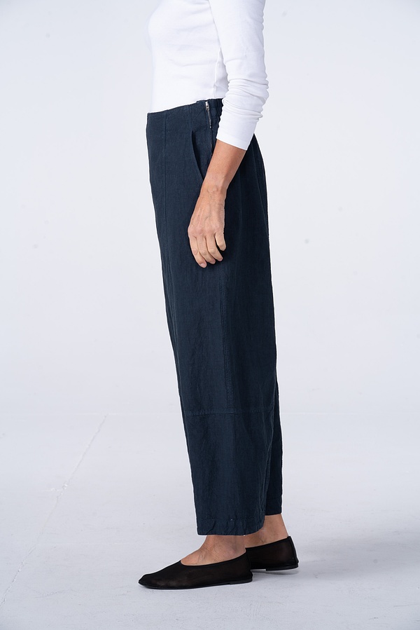 Trousers 522 - Linen Cotton Houndstooth - 570DENIM - 10250110097