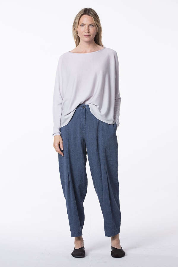 Trousers 523 wash - Linen Cotton Herringbone Delavé - 570DENIM - 10250110098