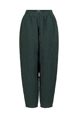 Trousers 524 wash - Linen Cotton Gingham Check Delavé - 670MINERAL - 10250110099