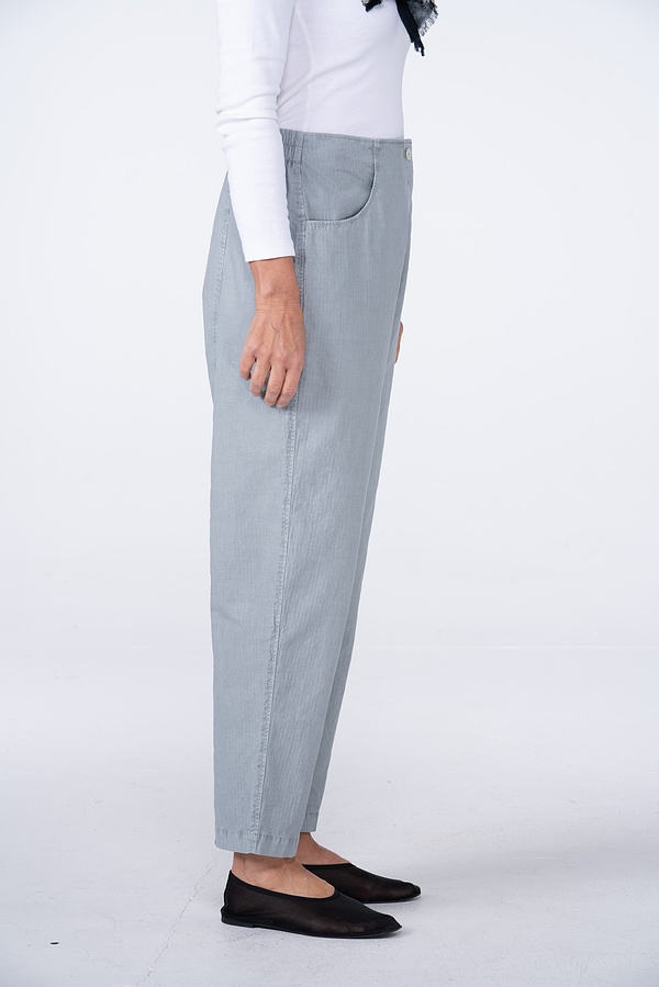 Trousers 529 - Fine Pinstripe Herringbone on Cotton Blend - 522VAPOUR - 10250110104