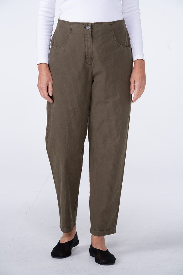 Trousers 529 - Fine Pinstripe Herringbone on Cotton Blend - 782IVY - 10250110104