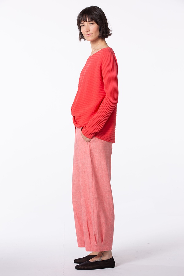 Trousers 536 - Linen Cotton Chambray - 350DAHLIA - 10250110135