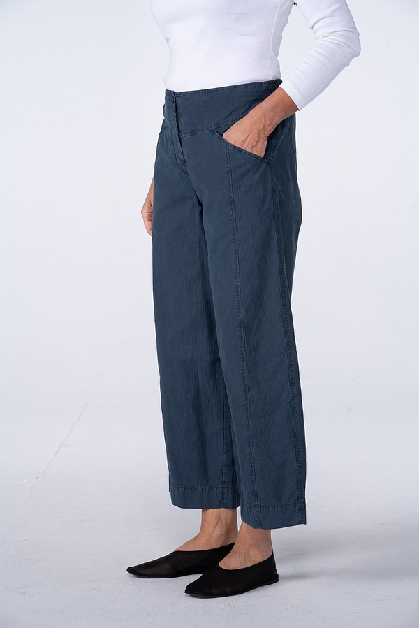 Trousers 538 - Fine Pinstripe Herringbone on Cotton Blend - 572DENIM - 10250110137