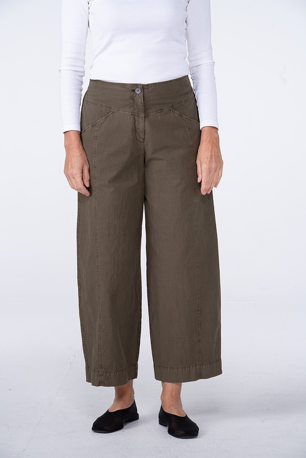 Trousers 538 - Fine Pinstripe Herringbone on Cotton Blend - 782IVY - 10250110137