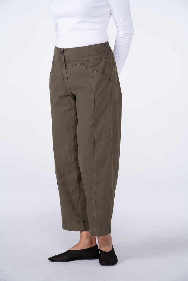 Trousers 538 - Fine Pinstripe Herringbone on Cotton Blend - 782IVY - 10250110137