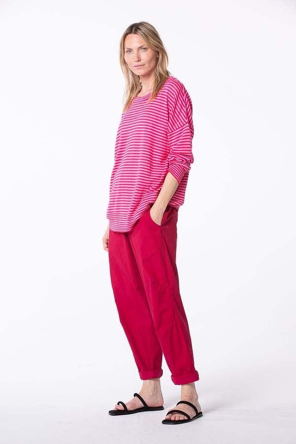 Trousers 540 - Fine Stripes on Popelin Stretch - 360ZINNIA - 10250110139